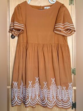 Madewell Scallop Hem Dress